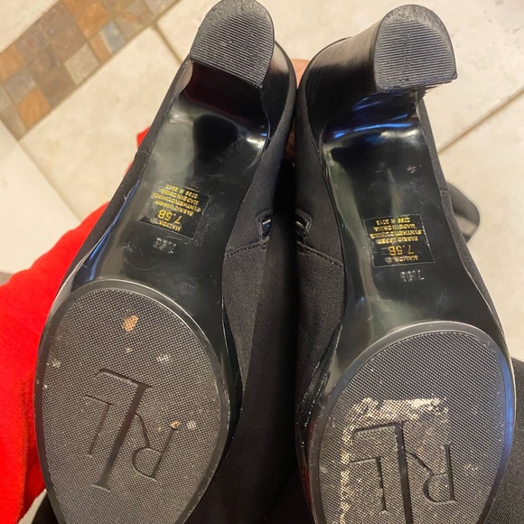 LRLMalida II Knee High Stretch Fabric Patent Boots - Picture 6 of 8